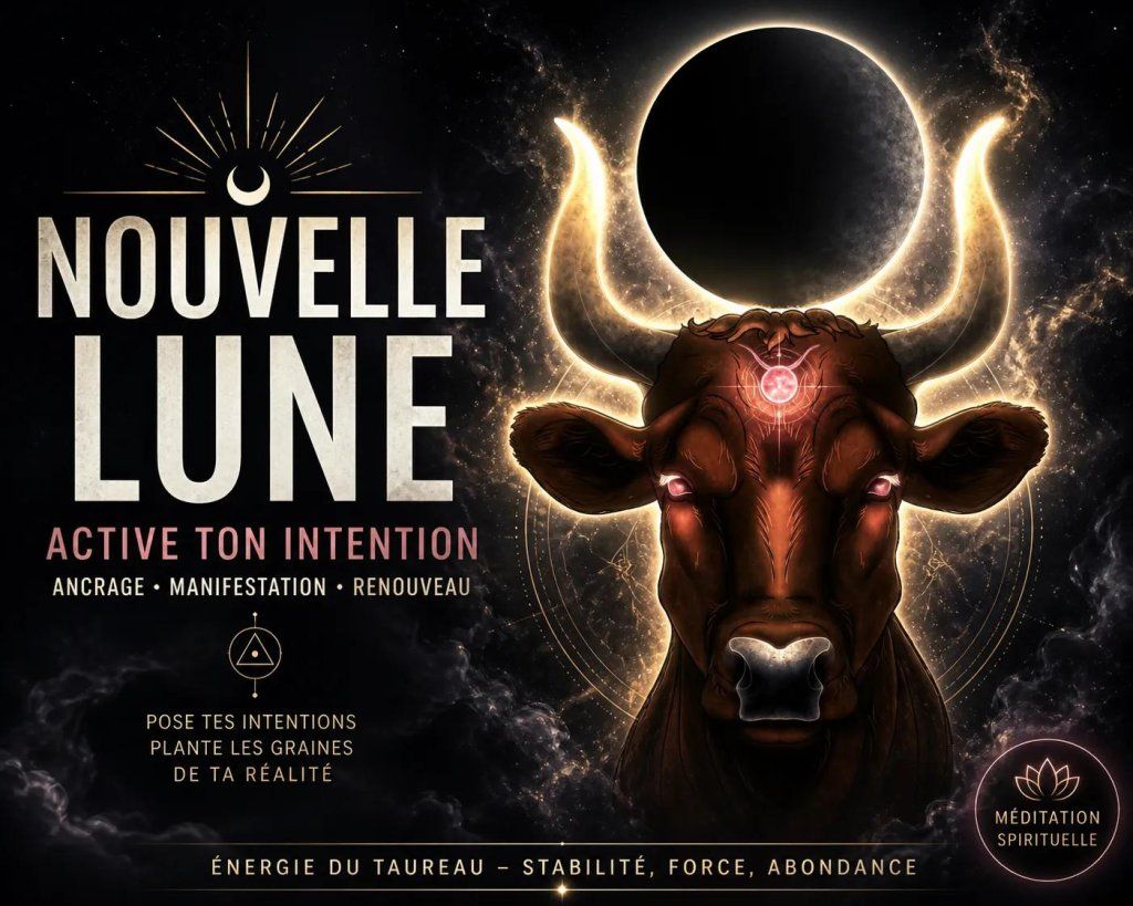 NOUVELLE LUNE EN TAUREAU DU 16 MAI 2026 A 22H01 