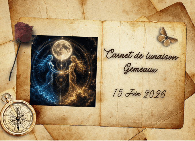 CARNET DE LUNAISON NOUVELLE LUNE EN GEMEAUX DU 15 JUIN 2026  