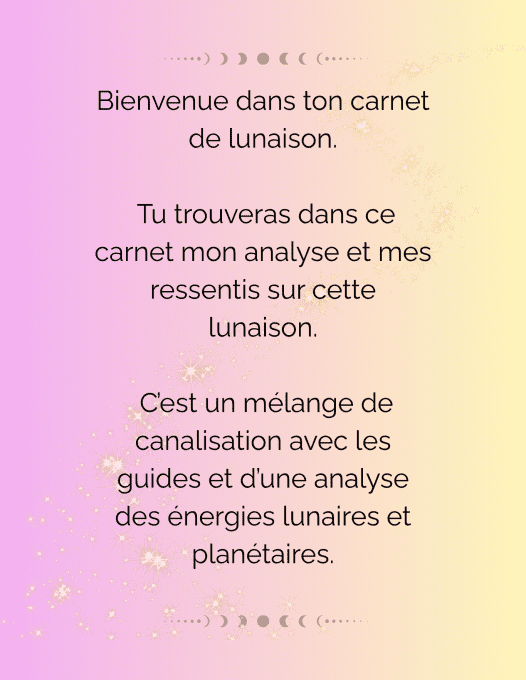 CARNET DE LUNAISON NOUVELLE LUNE EN TAUREAU DU 16 MAI 2026 