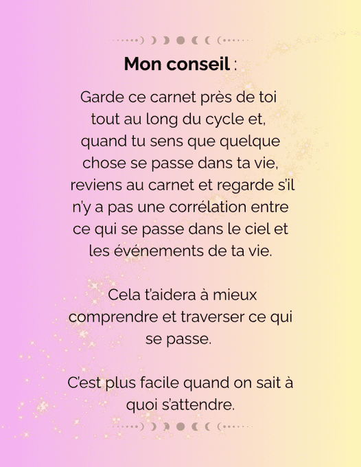CARNET DE LUNAISON NOUVELLE LUNE EN TAUREAU DU 16 MAI 2026 