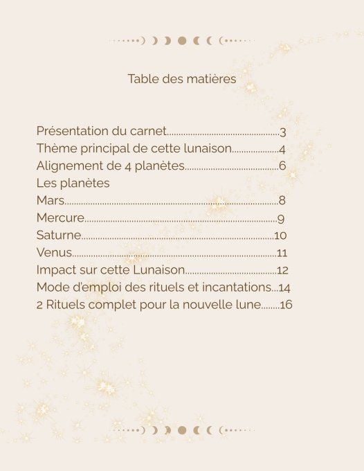 CARNET DE LUNAISON NOUVELLE LUNE EN BELIER DU 17 AVRIL 2026