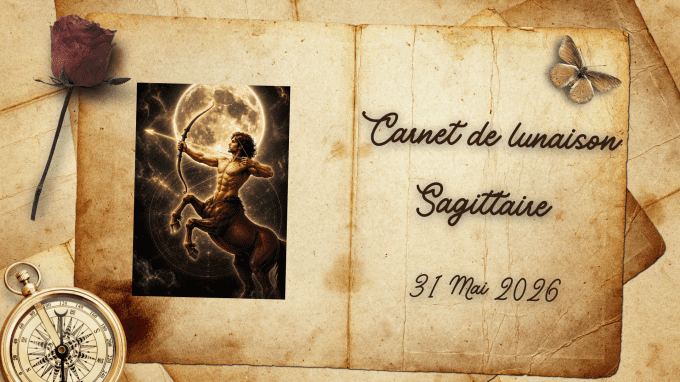 CARNET DE LUNAISON PLEINE LUNE EN SAGITTAIRE DU 31 MAI 2026 