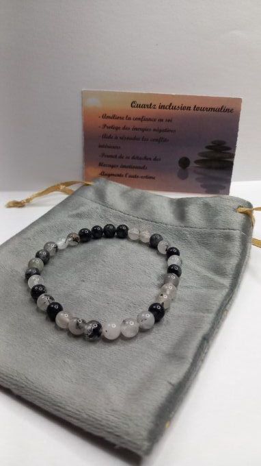 QUARTZ INCLUSION TOURMALINE NOIRE  