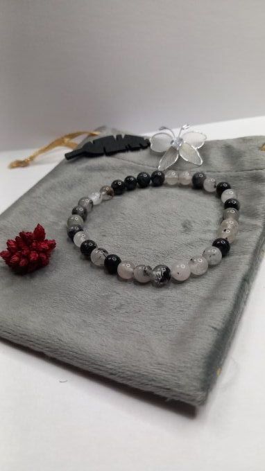 QUARTZ INCLUSION TOURMALINE NOIRE  